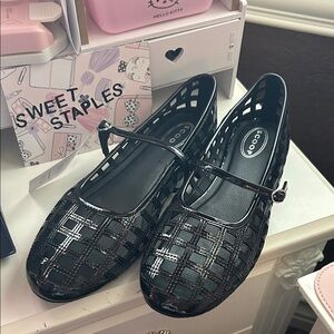 ✨Scoop Women's Caged Mary Jane Flats Black Stylish Vintage